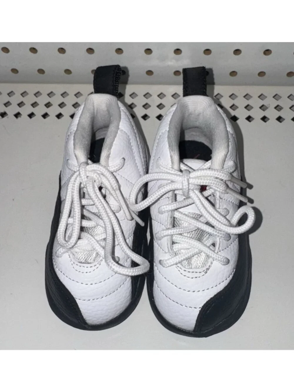 Jordan 12 Retro Taxi Flip TD Boys Baby Athletic Shoes Size 5C 850000-162 White